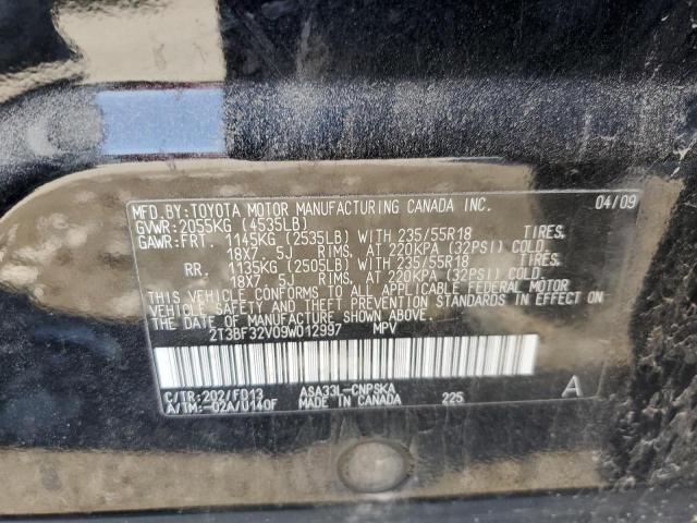 Photo 12 VIN: 2T3BF32V09W012997 - TOYOTA RAV4 