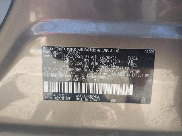 Photo 10 VIN: 2T3BF33V39W002771 - TOYOTA RAV4 