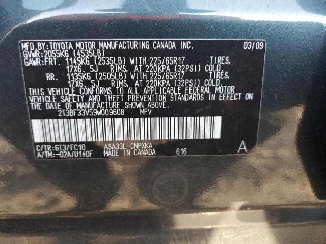 Photo 12 VIN: 2T3BF33V59W009608 - TOYOTA RAV4 