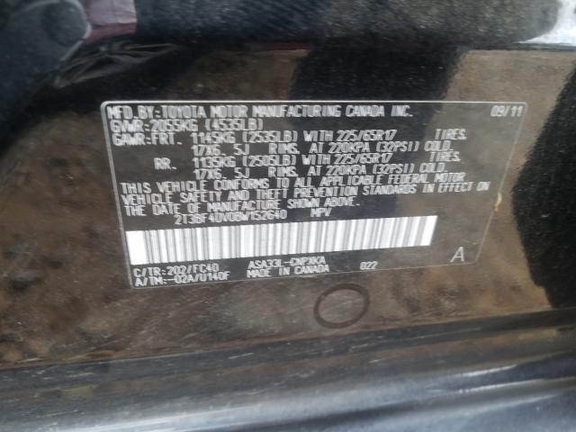 Photo 9 VIN: 2T3BF4DV0BW152640 - TOYOTA RAV4 