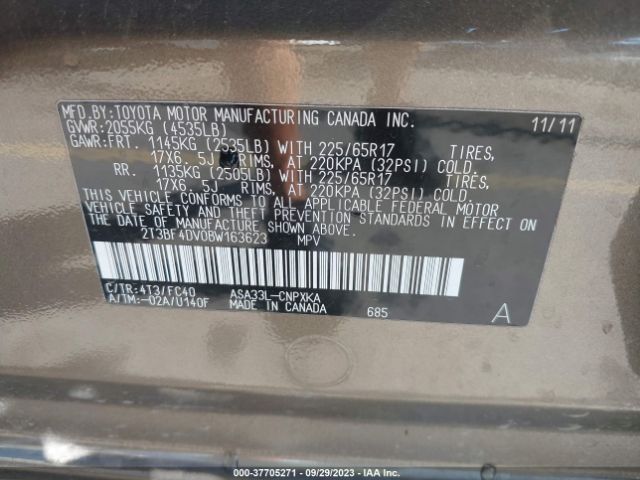 Photo 8 VIN: 2T3BF4DV0BW163623 - TOYOTA RAV4 