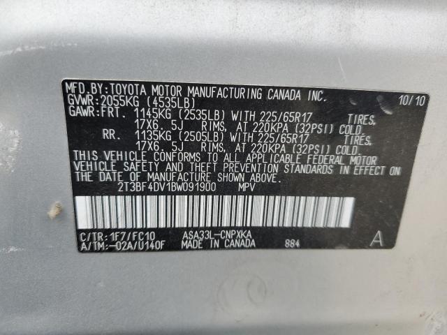 Photo 12 VIN: 2T3BF4DV1BW091900 - TOYOTA RAV4 