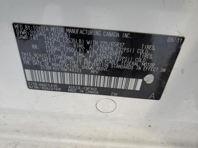 Photo 12 VIN: 2T3BF4DV1BW148323 - TOYOTA RAV4 