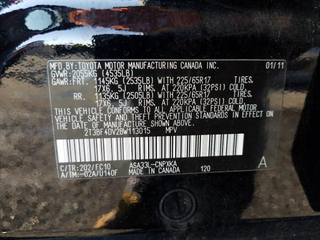 Photo 9 VIN: 2T3BF4DV2BW113015 - TOYOTA RAV4 