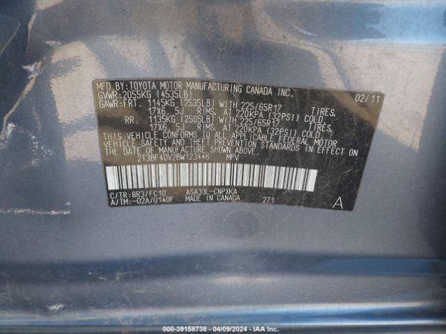 Photo 8 VIN: 2T3BF4DV2BW123446 - TOYOTA RAV4 