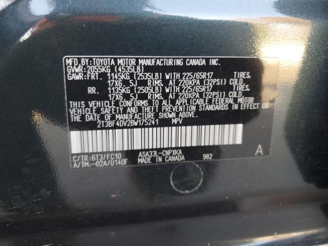 Photo 12 VIN: 2T3BF4DV2BW175241 - TOYOTA RAV4 