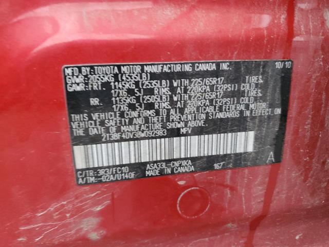 Photo 13 VIN: 2T3BF4DV3BW092983 - TOYOTA RAV4 