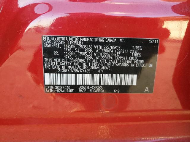 Photo 11 VIN: 2T3BF4DV3BW174485 - TOYOTA RAV4 