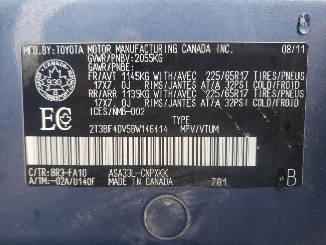 Photo 12 VIN: 2T3BF4DV5BW146414 - TOYOTA RAV4 