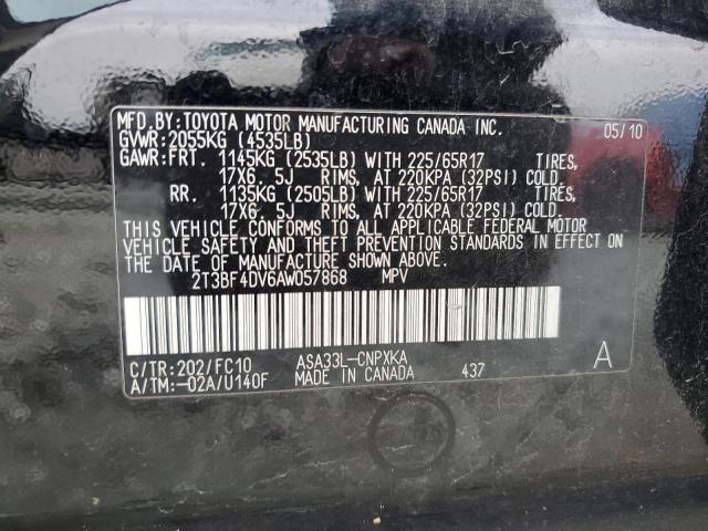 Photo 11 VIN: 2T3BF4DV6AW057868 - TOYOTA RAV4 