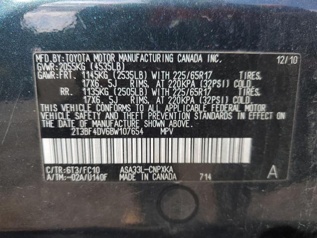 Photo 12 VIN: 2T3BF4DV6BW107654 - TOYOTA RAV4 