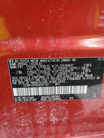 Photo 13 VIN: 2T3BF4DV6CW261167 - TOYOTA RAV4 