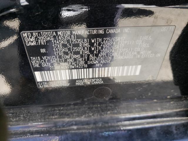 Photo 9 VIN: 2T3BF4DV7BW142218 - TOYOTA RAV4 