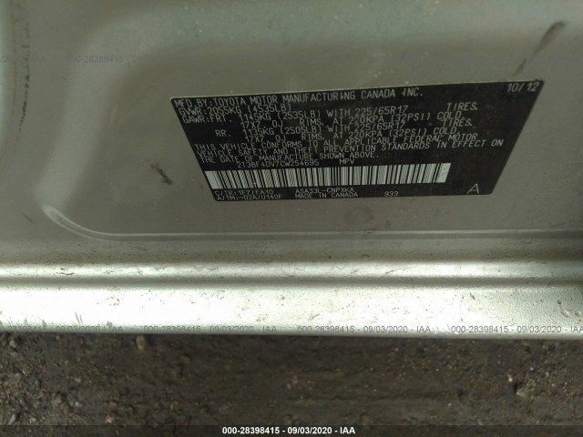 Photo 8 VIN: 2T3BF4DV7CW254695 - TOYOTA RAV4 