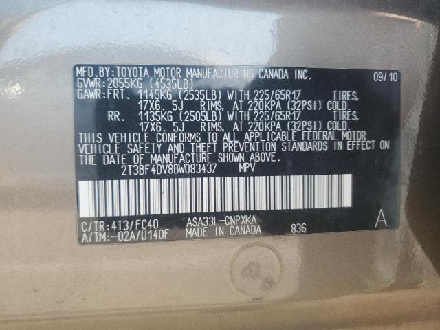 Photo 12 VIN: 2T3BF4DV8BW083437 - TOYOTA RAV4 