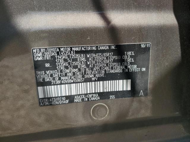 Photo 12 VIN: 2T3BF4DV8BW159657 - TOYOTA RAV4 