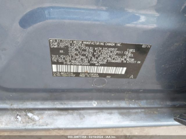 Photo 8 VIN: 2T3BF4DV9BW126909 - TOYOTA RAV4 