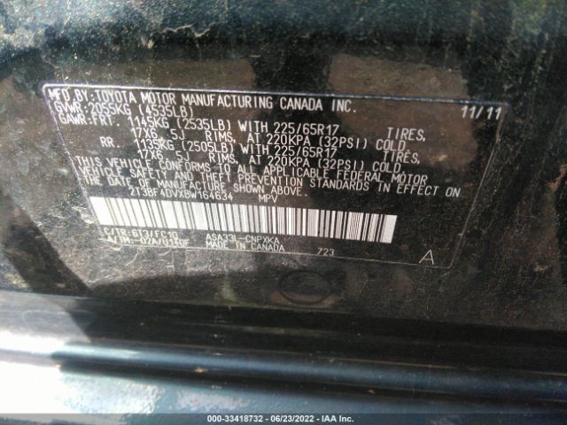 Photo 8 VIN: 2T3BF4DVXBW164634 - TOYOTA RAV4 