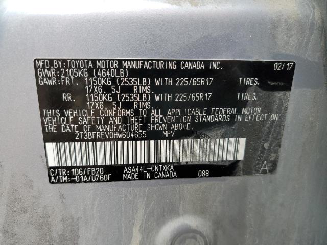 Photo 9 VIN: 2T3BFREV0HW604655 - TOYOTA RAV4 XLE 