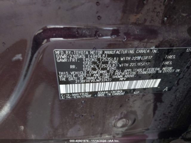 Photo 8 VIN: 2T3BFREV0JW733422 - TOYOTA RAV4 