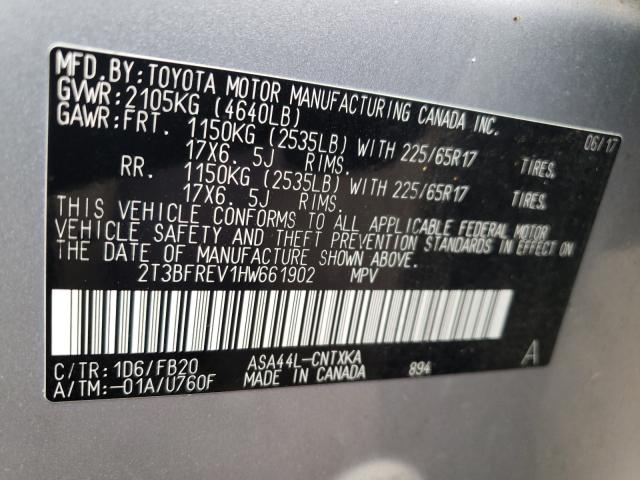 Photo 9 VIN: 2T3BFREV1HW661902 - TOYOTA RAV4 LE 