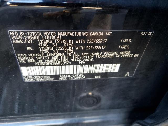 Photo 12 VIN: 2T3BFREV2GW453171 - TOYOTA RAV4 LE 