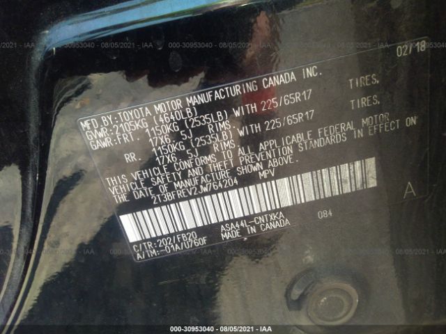 Photo 8 VIN: 2T3BFREV2JW764204 - TOYOTA RAV4 