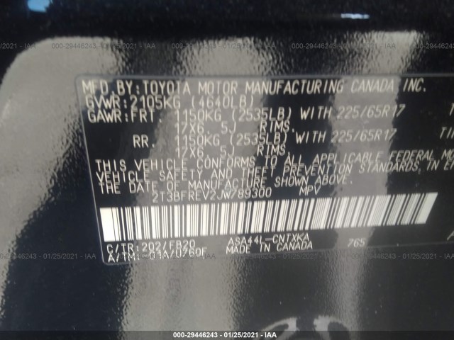 Photo 8 VIN: 2T3BFREV2JW789300 - TOYOTA RAV4 