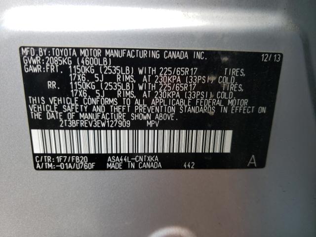 Photo 9 VIN: 2T3BFREV3EW127909 - TOYOTA RAV4 LE 