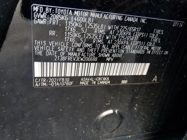 Photo 11 VIN: 2T3BFREV3EW206688 - TOYOTA RAV4 LE 