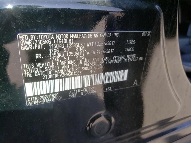 Photo 9 VIN: 2T3BFREV3GW501566 - TOYOTA RAV4 LE 