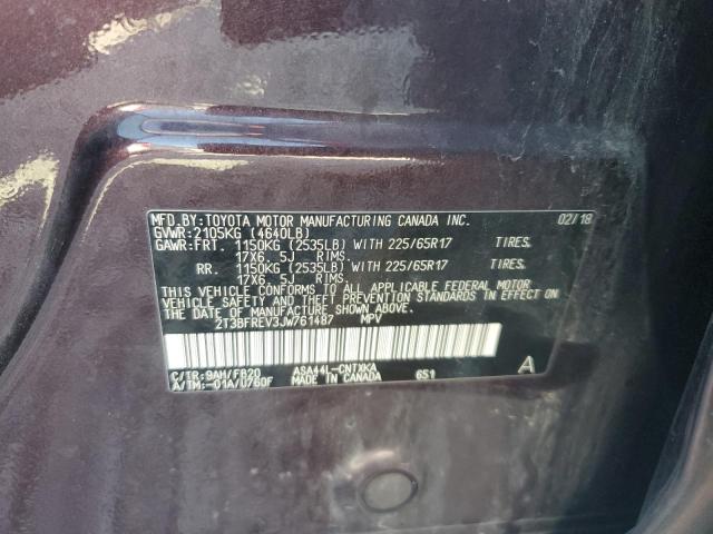 Photo 12 VIN: 2T3BFREV3JW761487 - TOYOTA RAV4 LE 