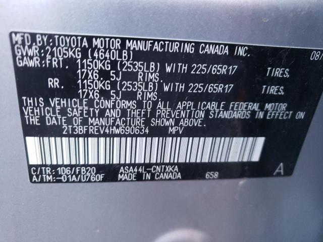 Photo 11 VIN: 2T3BFREV4HW690634 - TOYOTA RAV4 LE 