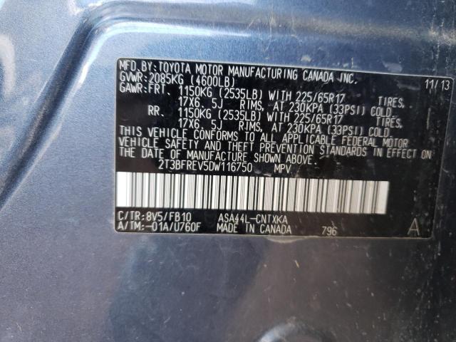 Photo 12 VIN: 2T3BFREV5DW116750 - TOYOTA RAV4 