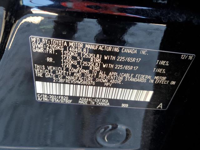 Photo 9 VIN: 2T3BFREV5HW586976 - TOYOTA RAV4 LE 