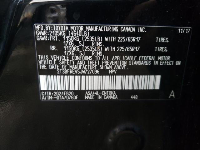 Photo 9 VIN: 2T3BFREV5JW727096 - TOYOTA RAV4 LE 