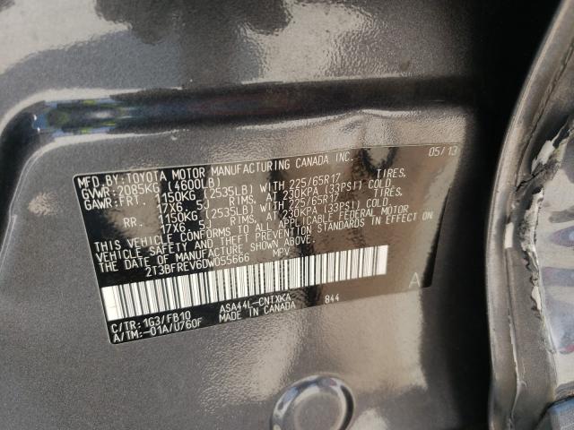 Photo 9 VIN: 2T3BFREV6DW055666 - TOYOTA RAV4 LE 