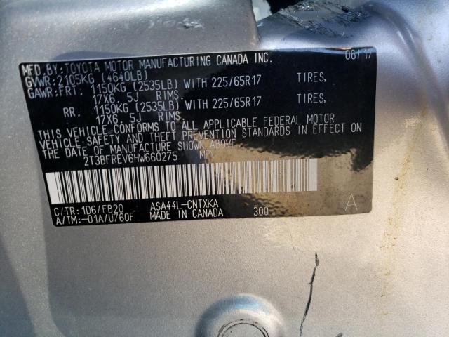 Photo 9 VIN: 2T3BFREV6HW660275 - TOYOTA RAV4 LE 