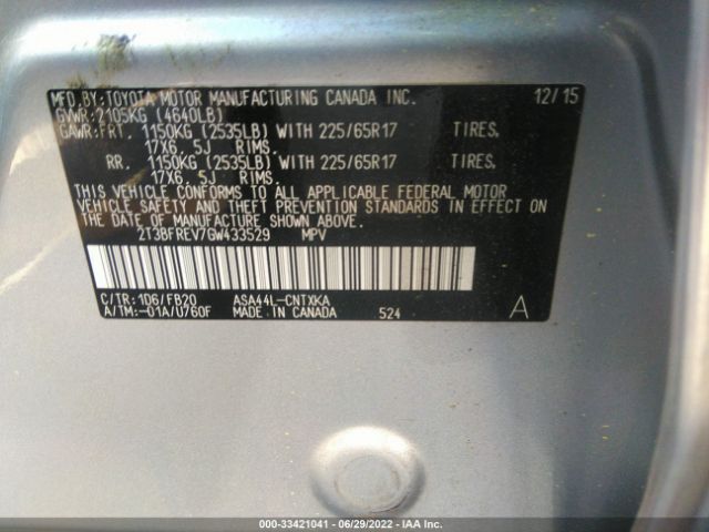 Photo 8 VIN: 2T3BFREV7GW433529 - TOYOTA RAV4 