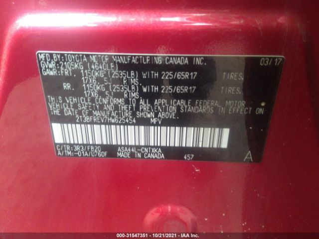 Photo 8 VIN: 2T3BFREV7HW625454 - TOYOTA RAV4 