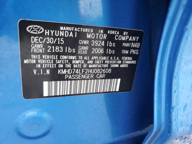 Photo 11 VIN: 2T3BFREV7JW776610 - HYUNDAI ELANTRA 