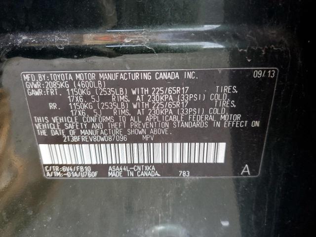 Photo 11 VIN: 2T3BFREV8DW087096 - TOYOTA RAV4 