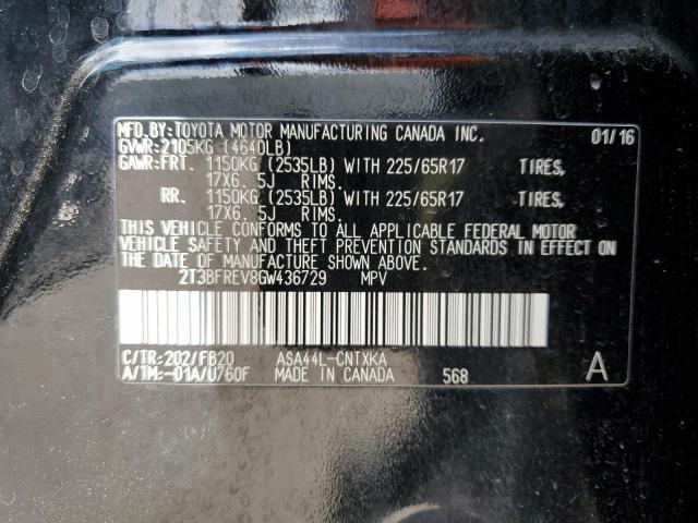 Photo 12 VIN: 2T3BFREV8GW436729 - TOYOTA RAV4 