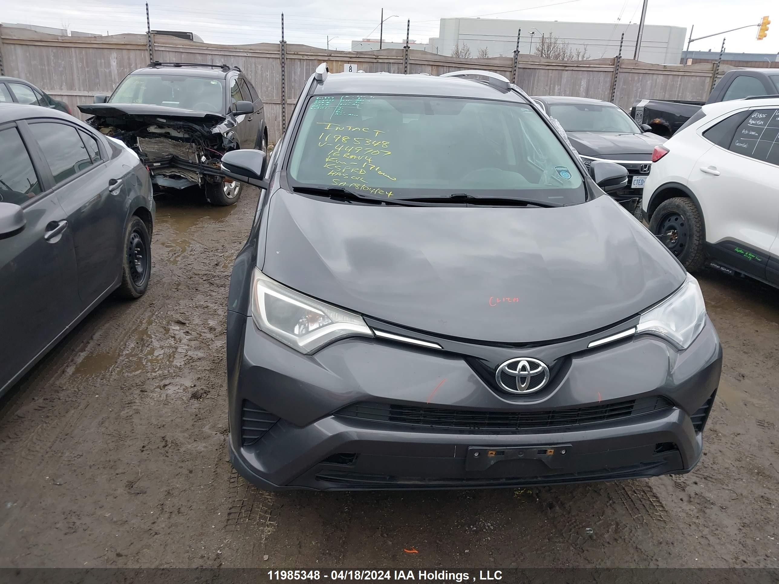 Photo 11 VIN: 2T3BFREV8GW449707 - TOYOTA RAV 4 