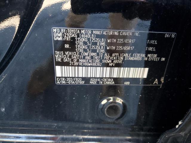 Photo 12 VIN: 2T3BFREV8GW488362 - TOYOTA RAV4 