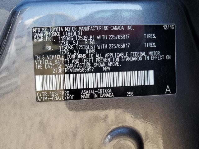 Photo 12 VIN: 2T3BFREV8HW585952 - TOYOTA RAV4 