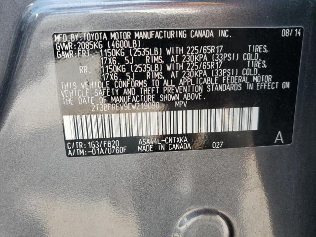 Photo 12 VIN: 2T3BFREV9EW219090 - TOYOTA RAV4 LE 