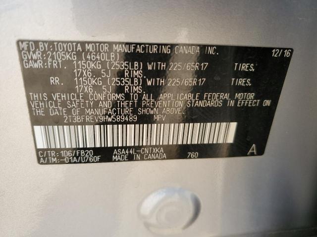 Photo 12 VIN: 2T3BFREV9HW589489 - TOYOTA RAV4 LE 