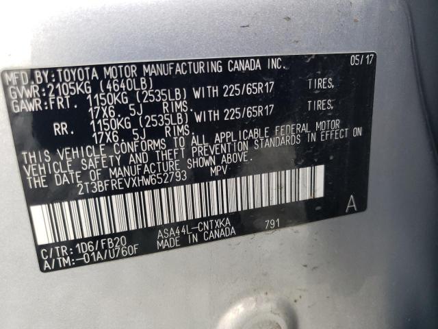 Photo 12 VIN: 2T3BFREVXHW652793 - TOYOTA RAV4 LE 