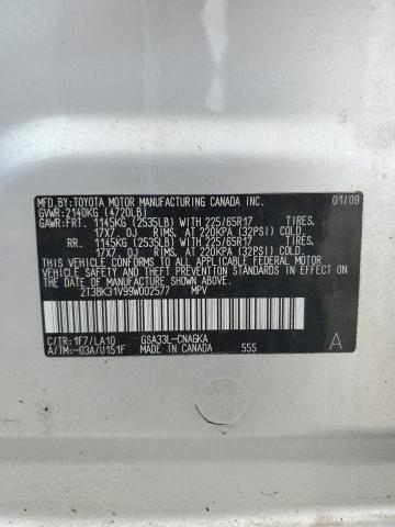 Photo 12 VIN: 2T3BK31V99W002577 - TOYOTA RAV4 LIMIT 